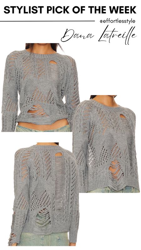 Perfect sweater to transition into spring with 🩶

#LTKfindsunder100 #LTKstyletip #LTKover40