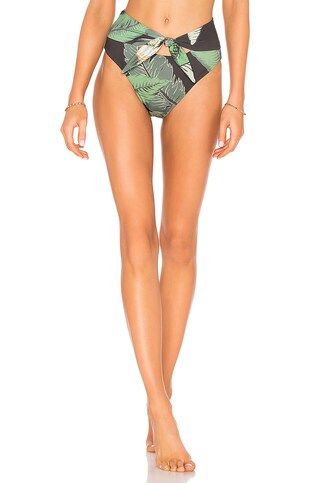 BEACH RIOT x REVOLVE Emma Bikini Bottom in Black Palm from Revolve.com | Revolve Clothing (Global)