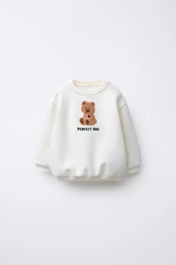 TERRY BEAR PATCH SWEATSHIRT | Zara Canada