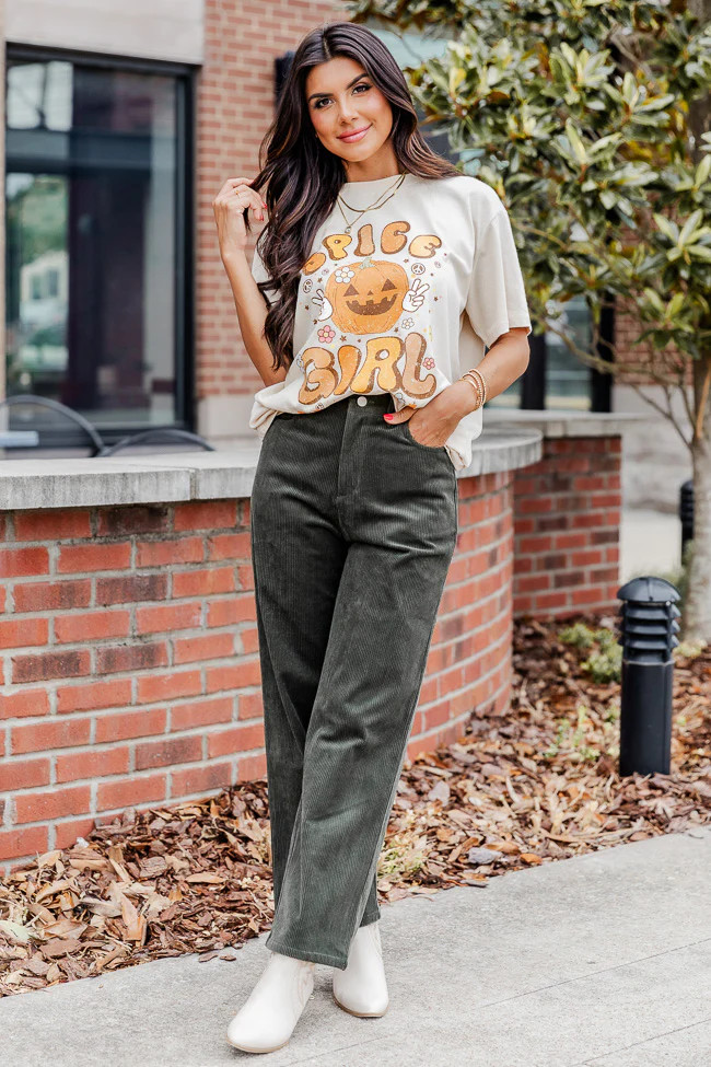 Spice Girl Retro Ivory Graphic tee | Pink Lily