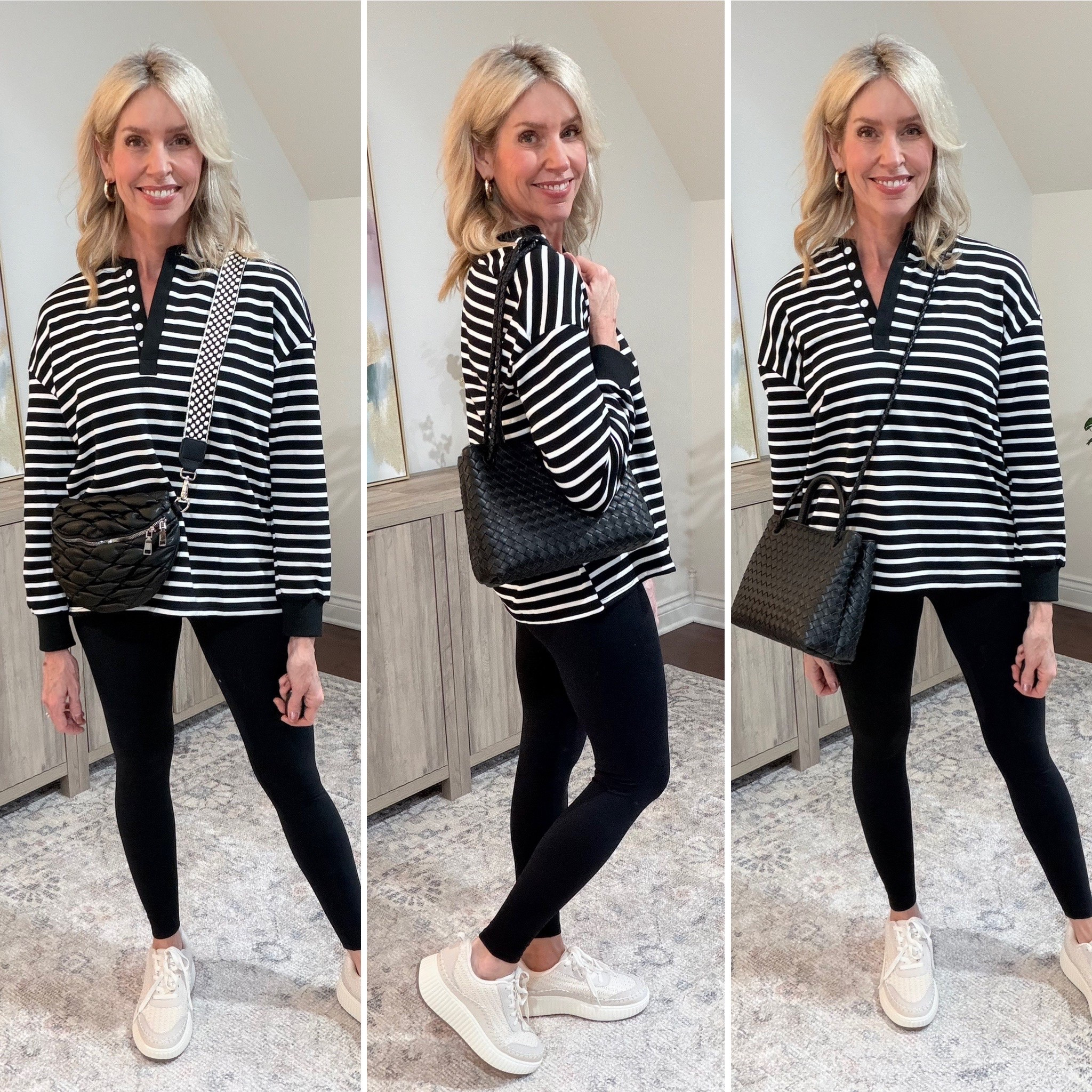 The Lululemon bag crossed over the chest is out... it really distracts from the outfit, even when you're dressing for casual days. 

Instead, try a crossbody bag that sits at the hip. It's honestly more comfortable and the one I'm sharing is roomier too! Or try this 3 in 1 bag that will fit every style from day to night! It is a handbag, a shoulder bag and a crossbody! It doesn't get better than that. Plus it has a roomy interior and is genuine Italian leather, at a reasonable price!


#LTKootd #LTKOver40 #LTKgrwm