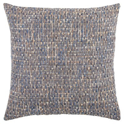 Striped Square Throw Pillow Navy - Rizzy Home | Target