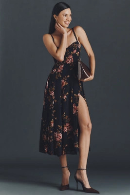 Reformation Katara A-Line Midi Dress | Anthropologie (US)