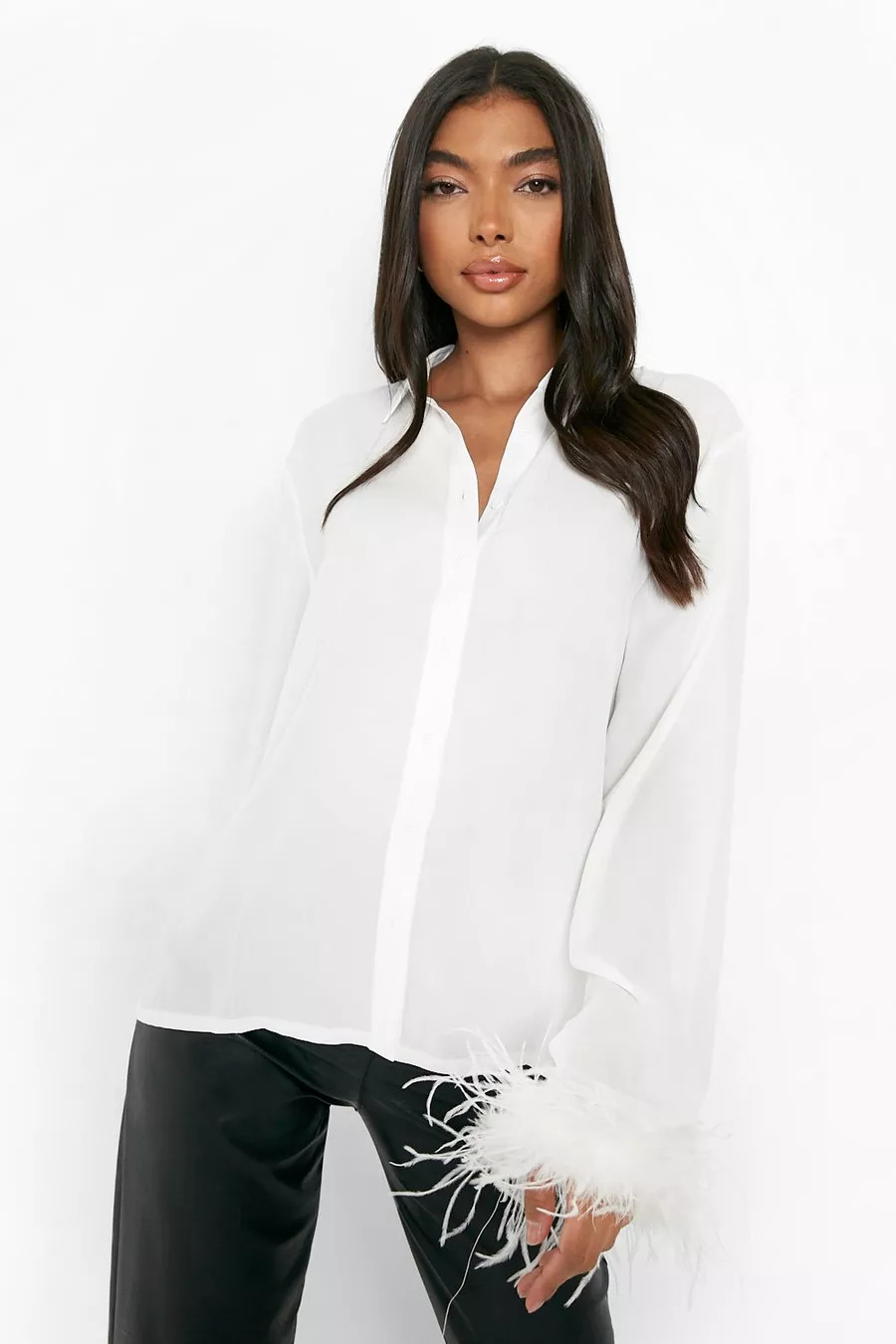 Tall Feather Shirt | Boohoo.com (UK & IE)