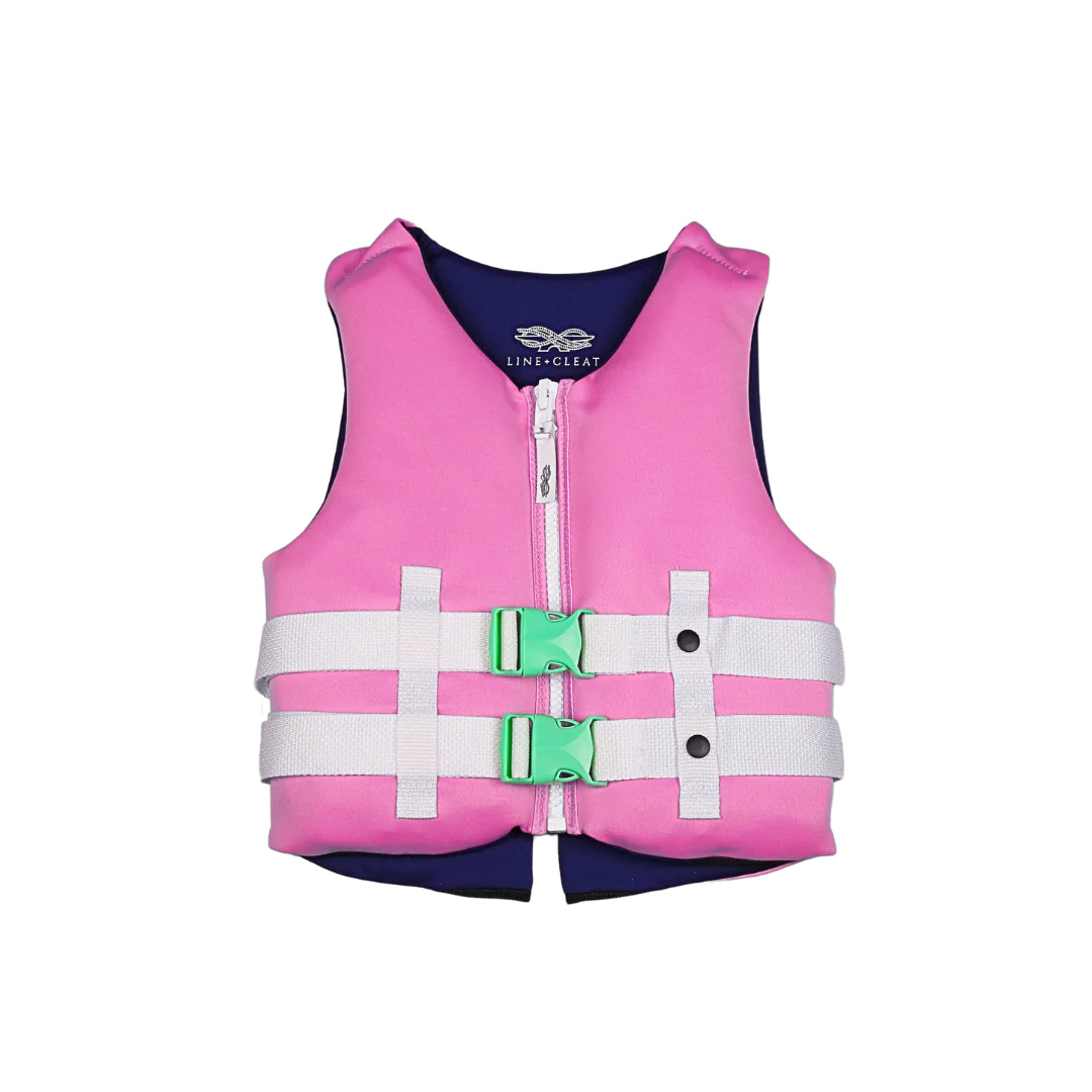 Pink USCG Youth Life Jacket | Line + Cleat