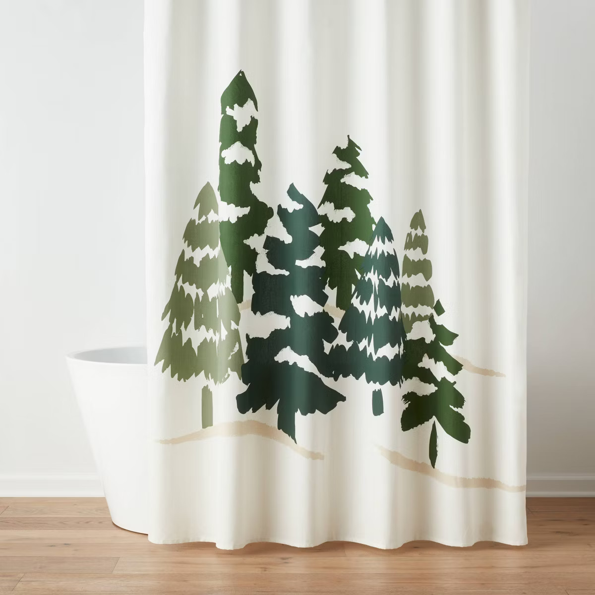 Pine Trees Christmas Shower Curtain - Threshold™ | Target