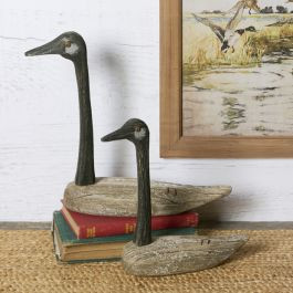 Primitive Wood Decorative Goose | Antique Farm House