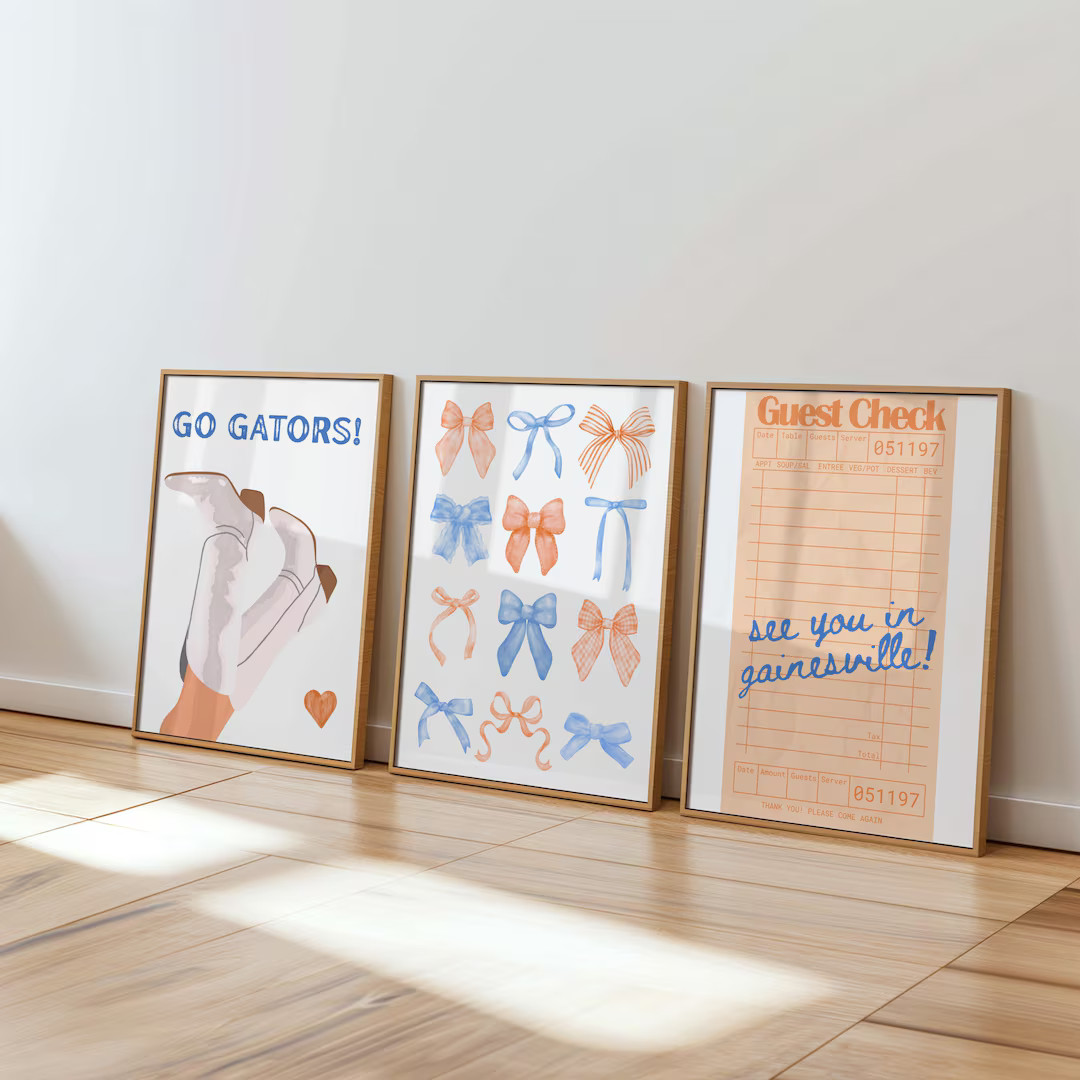 University of Florida Posters, UF Posters, University of Florida Digital Prints, UF Digital Print... | Etsy (US)