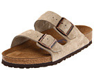 Birkenstock - Arizona Soft Footbed - Suede (Unisex) (Taupe Suede) - Footwear | Zappos