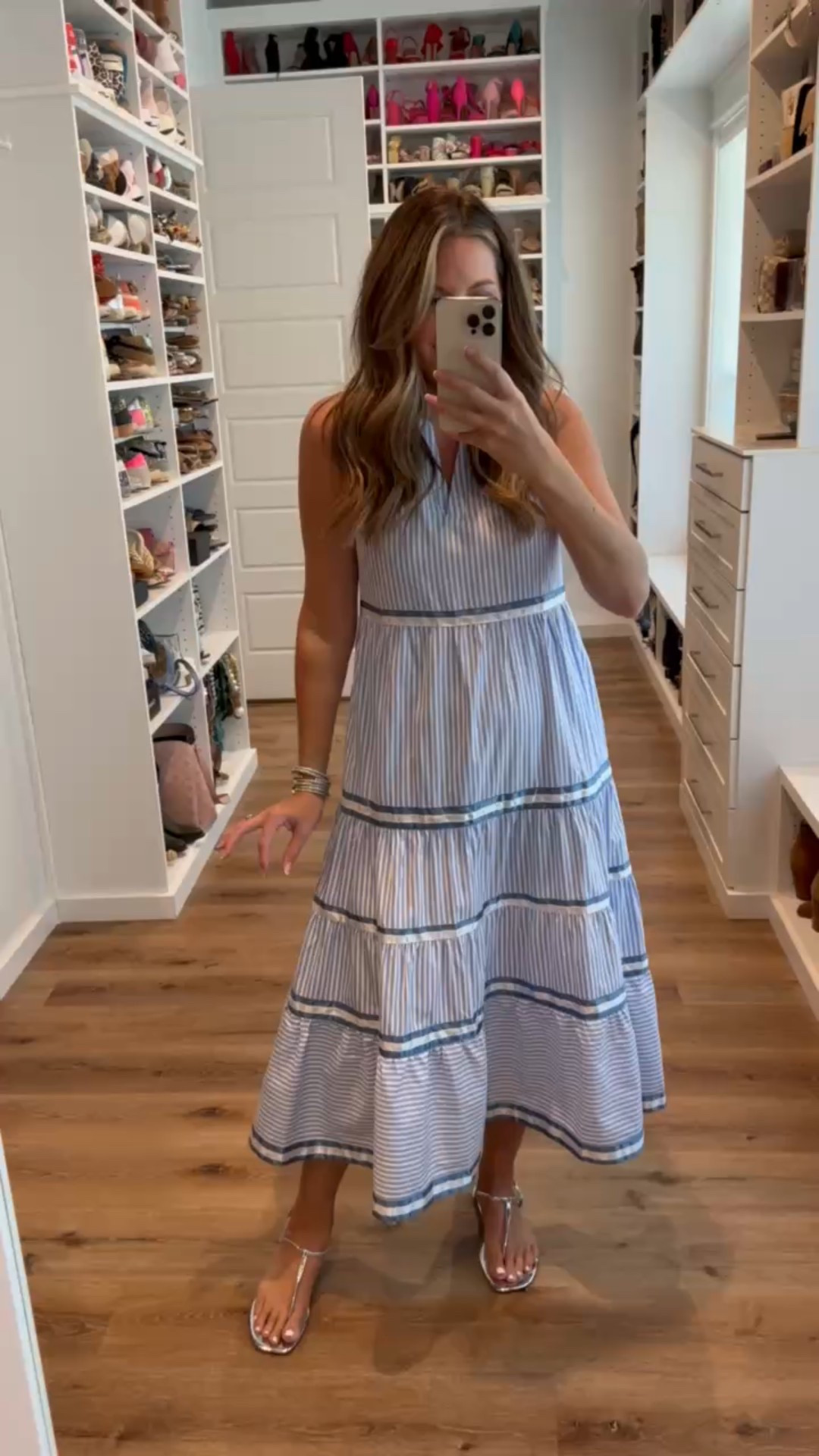 Chic, classic, and budget-friendly. These designer-inspired Amazon finds are the perfect fall dresses and outfits to keep your style elevated without the splurge.  In a medium sleeveless tiered maxi, sandals and accessories- fits tts. shop dandy, tuckernuck, anthropologie, maxi dress, fall dress, fall outfit

#LTKSeasonal #LTKFindsUnder50 #LTKStyleTip