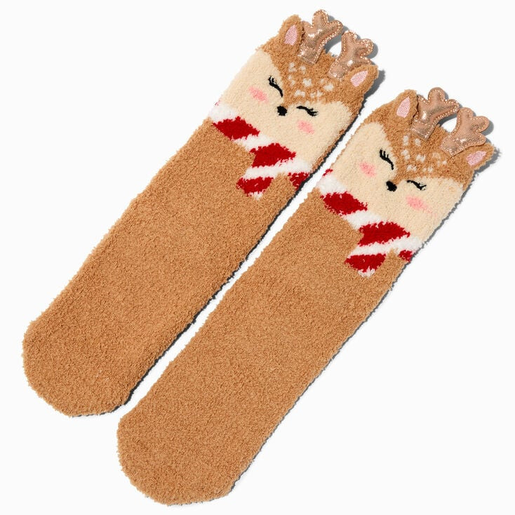 Reindeer Cozy Socks | Claire's (UK)