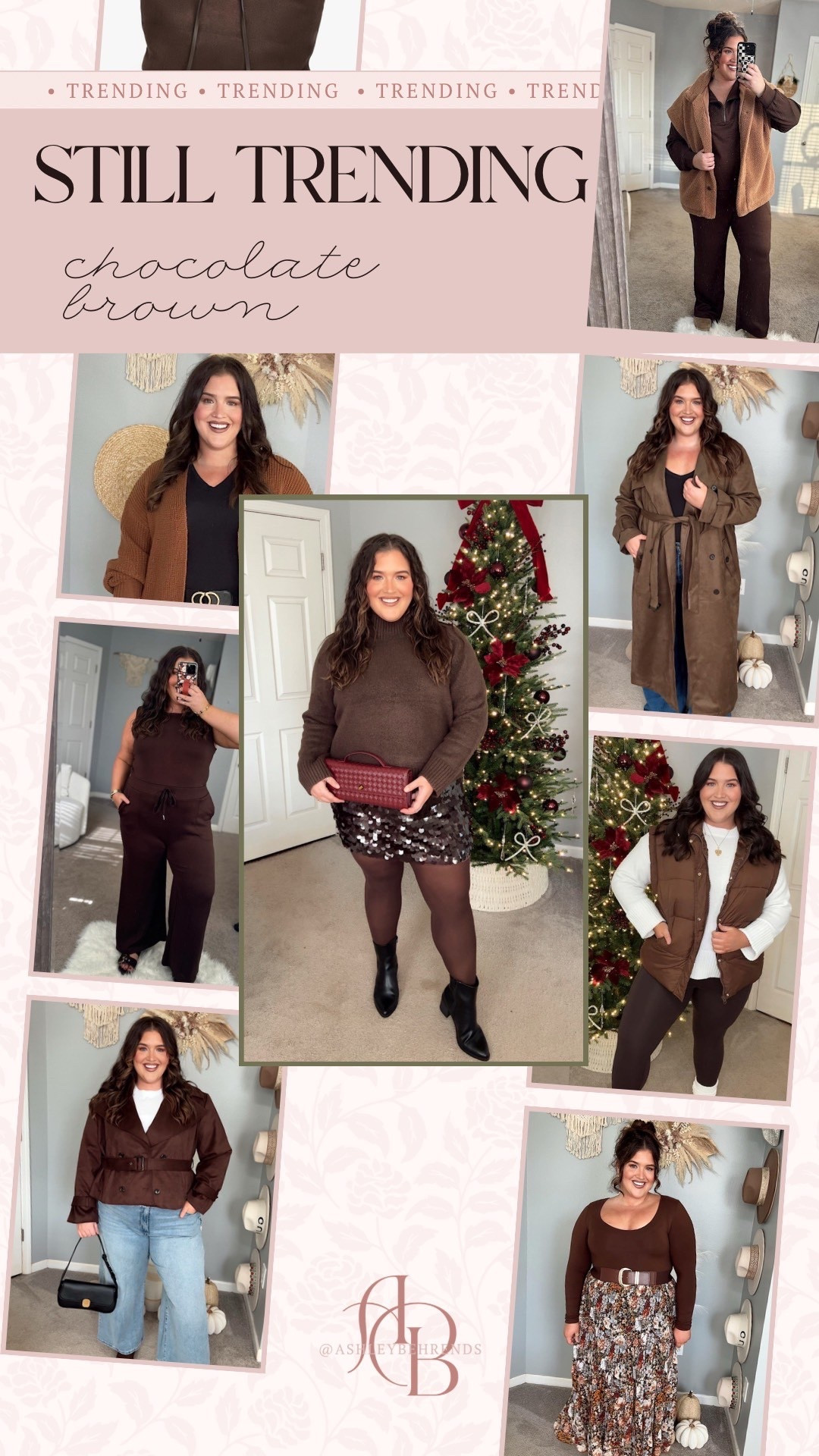 Chocolate brown 🍫 is still trending and I am still loving it. It’s such a good color for the winter season and I’m here for it. These looks are plus size friendly, cute, comfy and great prices! I’m including some of my favorite suede purses as well. 
Chocolate brown sweater, brown suede purse

#LTKHoliday #LTKSeasonal #LTKPlusSize