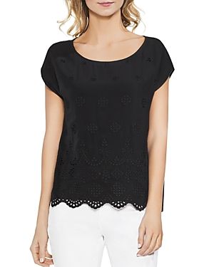 Vince Camuto Scalloped Eyelet Top | Bloomingdale's (US)