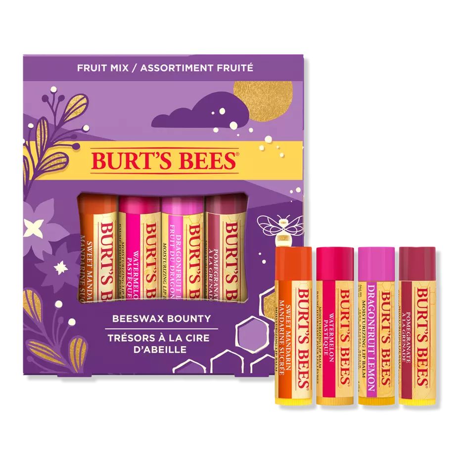 Beeswax Bounty Fruit Mix Lip Balm Holiday Gift Set - Burt's Bees | Ulta Beauty | Ulta