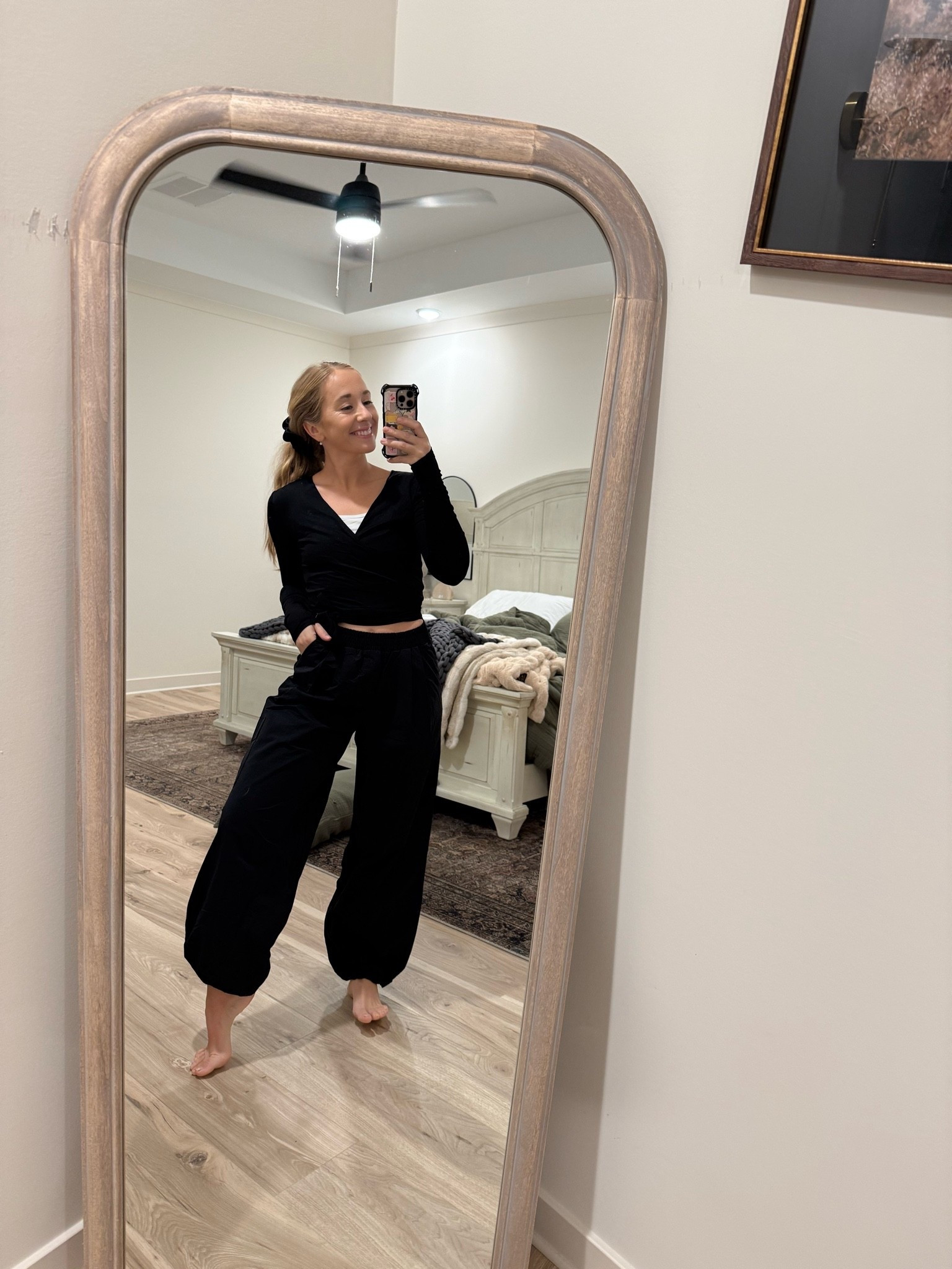 Activewear puffer & wrap top