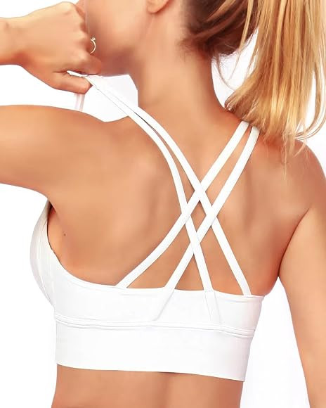 Grace Form Strappy Sports Bra for Women Padded Push Up Sports Bra Athletic Running Sports Bra Wor... | Amazon (CA)