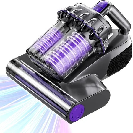 Mattress Vacuum Cleaner with UV-C Light & Heat, HEPA Filter, Handheld for Bed Sofa Carpet Pet Hair, Corded 500W Gray | Walmart (US)