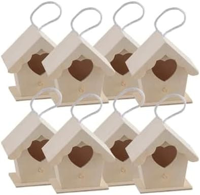 3.7" Wooden Heart Birdhouse by Make Market - Unfinished Hanging Birdhouse Made of 100% Wood - Bul... | Amazon (US)