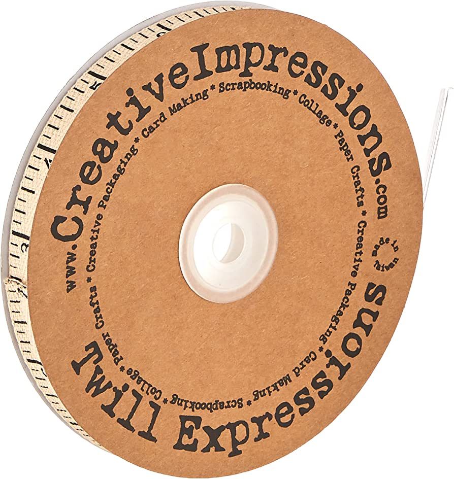 Creative Impressions Printed Twill Antique Ruler, 25-Yard | Amazon (US)