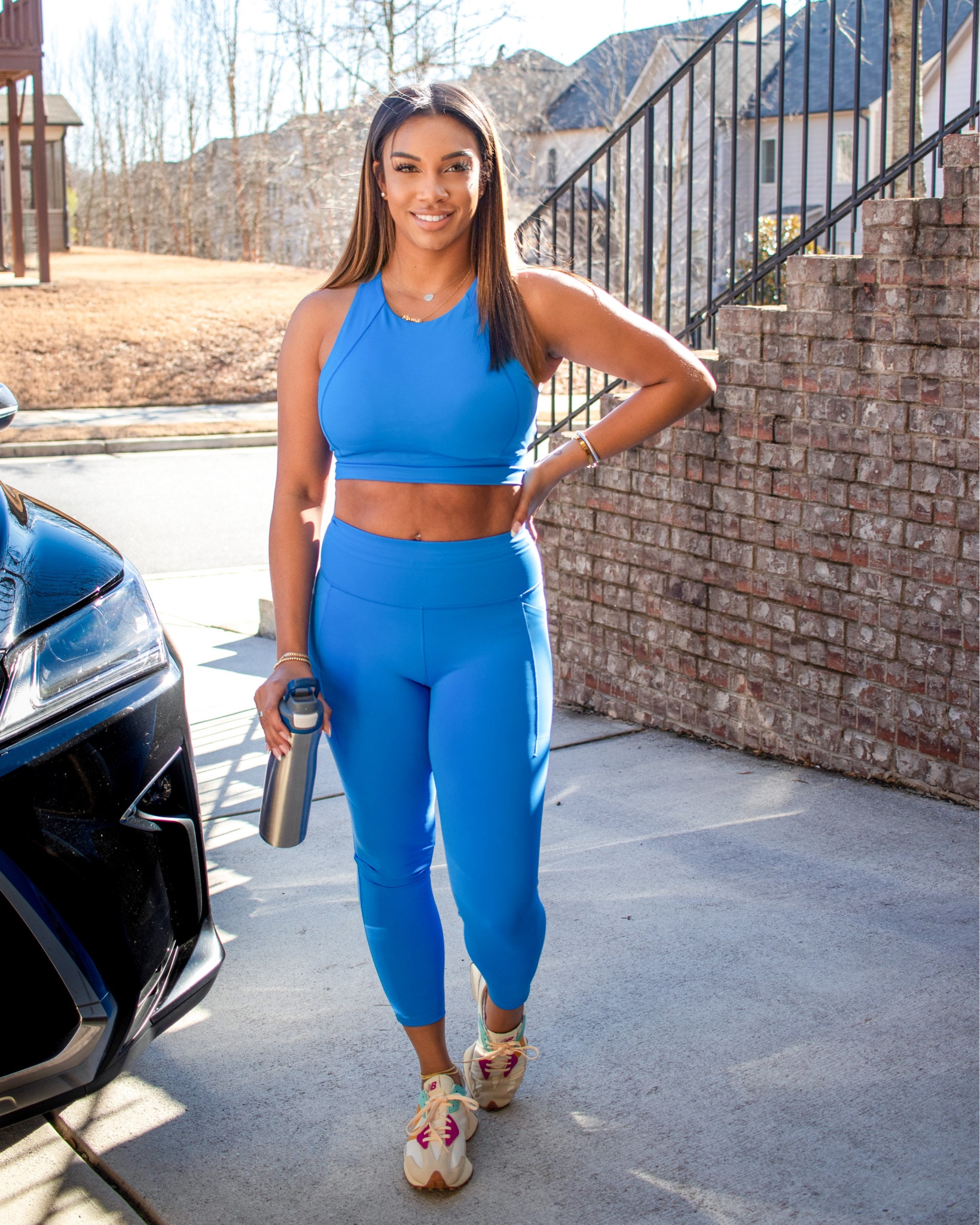 Workout outfit - workout looks - Blue workout look -  calia - Yoga outfits - Pilates outfit - New balance

#LTKfitness #LTKfindsunder100 #LTKMostLoved