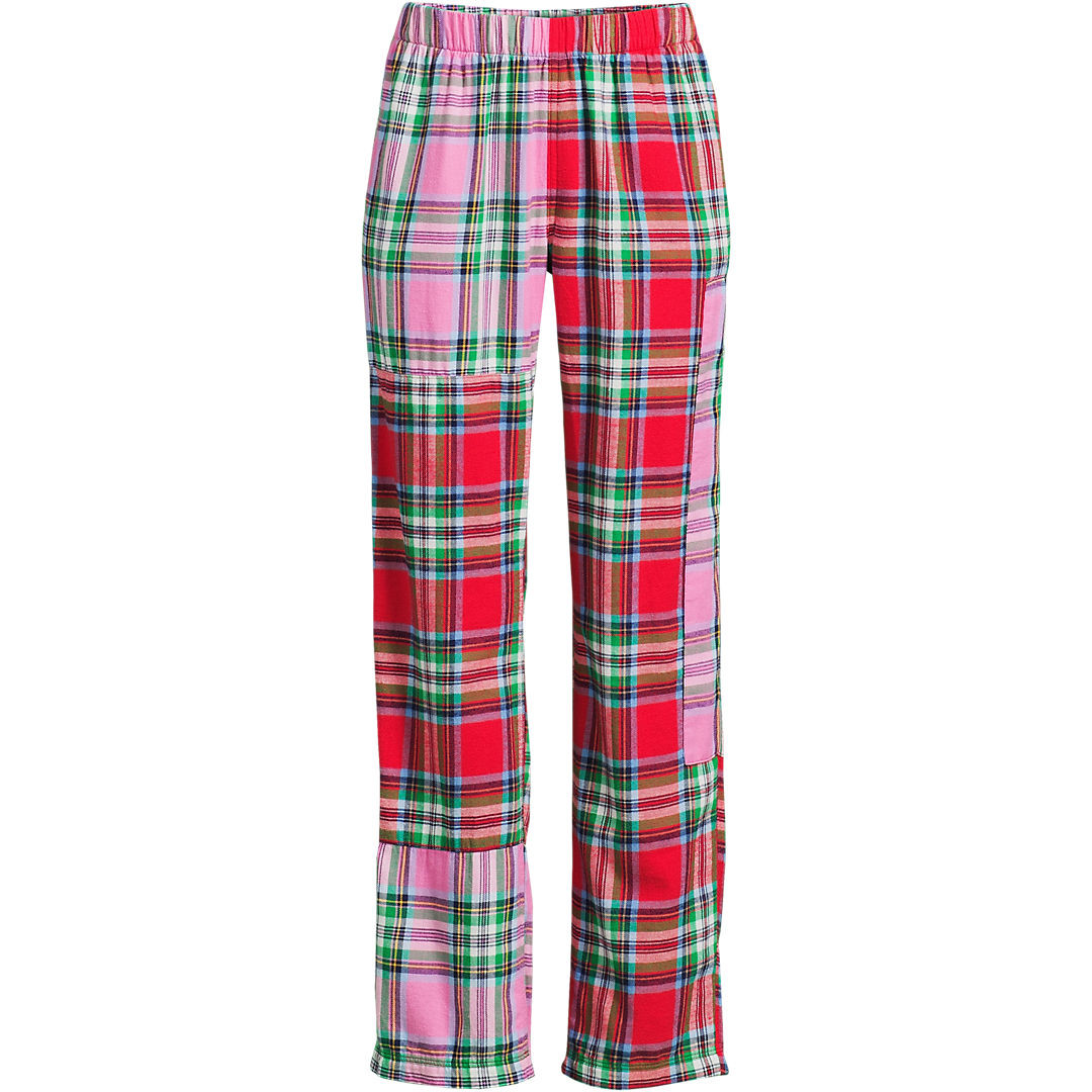 Women's Tall Flannel Patchwork Pajama Pants | Lands' End (US)