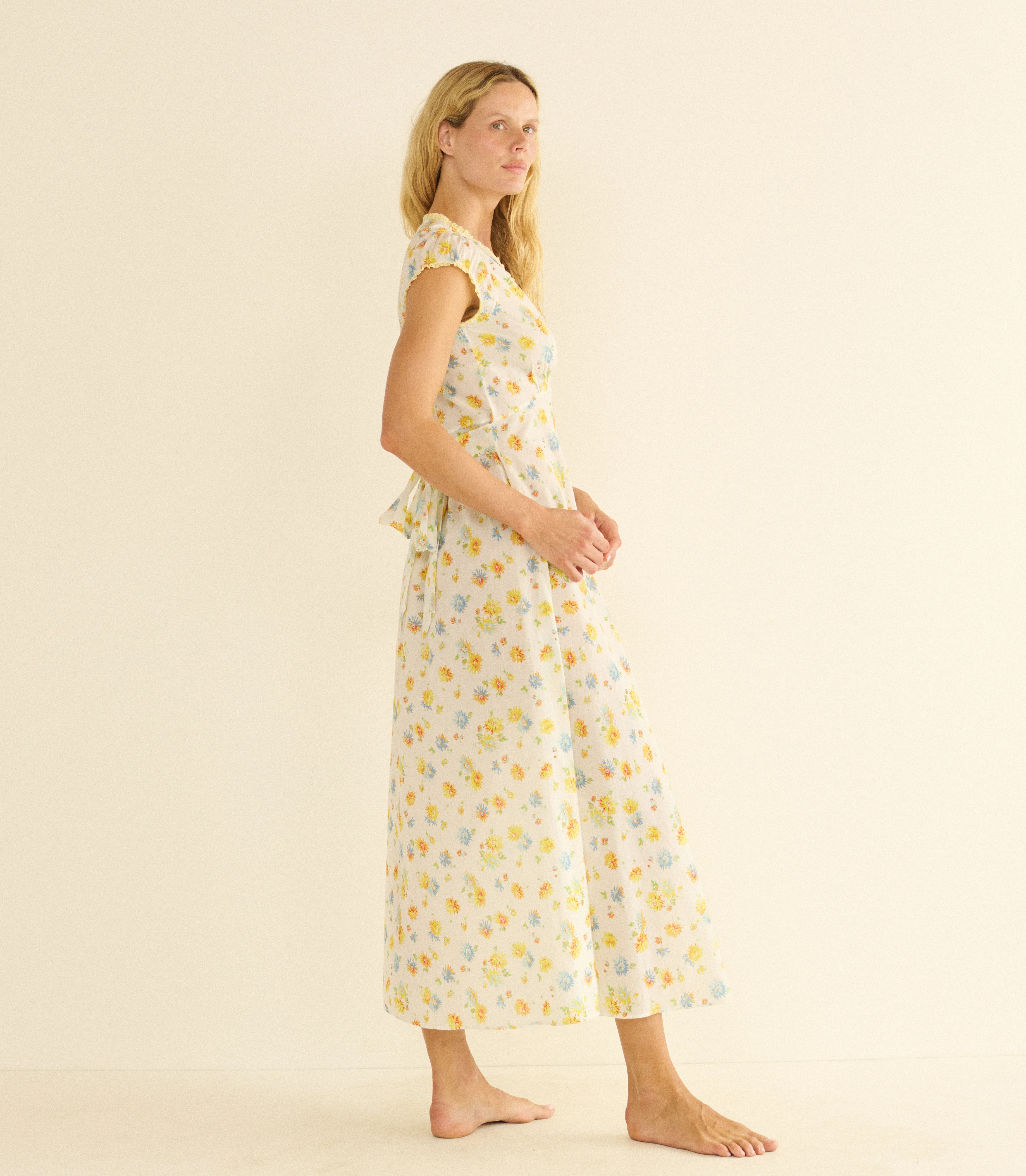 Helia Dress - Dahlia Floral | D\u00d4EN | DOEN