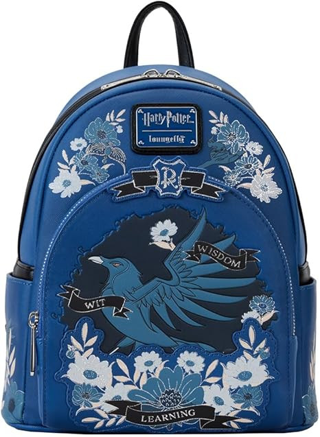 Loungefly Harry Potter Ravenclaw House Floral Tattoo Mini Backpack | Amazon (US)
