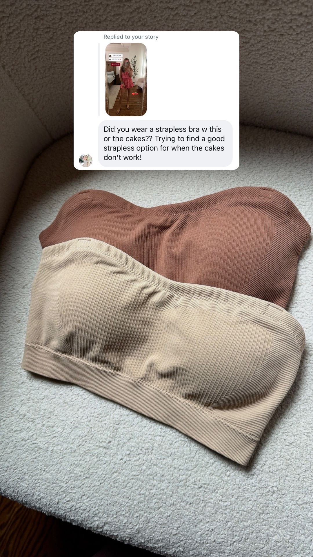 The comfiest strapless bras are on sale🫶🏻

These are what I reach for when I'm not wearing my cakes covers! I wear a size S!

undergarments | amazon finds | amazon sale

#LTKgrwm #LTKootd #LTKSaleAlert