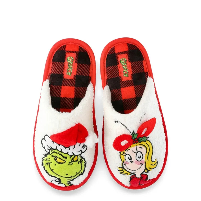 Grinch Family Scuff Slippers, Sizes Kid to Adult | Walmart (US)