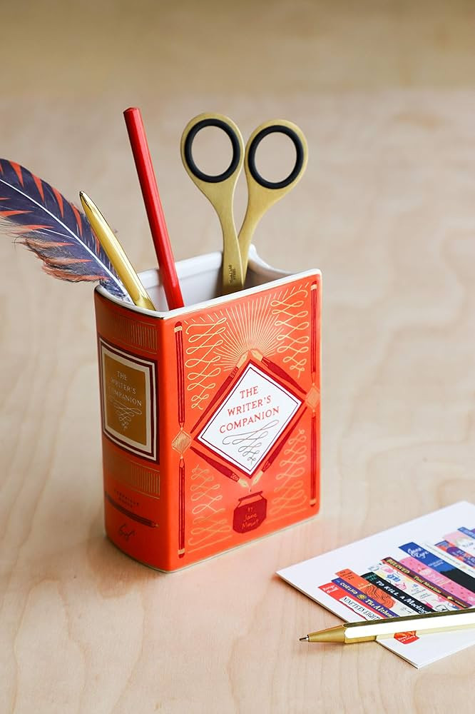 Bibliophile Ceramic Vase: The Writer's Companion: ( Small Vases for Décor) | Amazon (US)