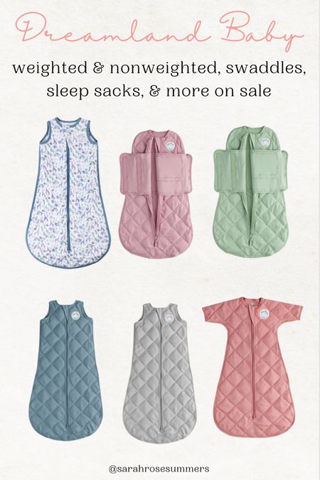 Weighted and non weighted swaddles and sleep sacks now 40% off from best selling Dreamland Baby Co. sale is site wide including blankets, burp cloths, pjs, and more. Great for an upcoming baby shower  

#LTKGiftGuide #LTKBump #LTKBaby