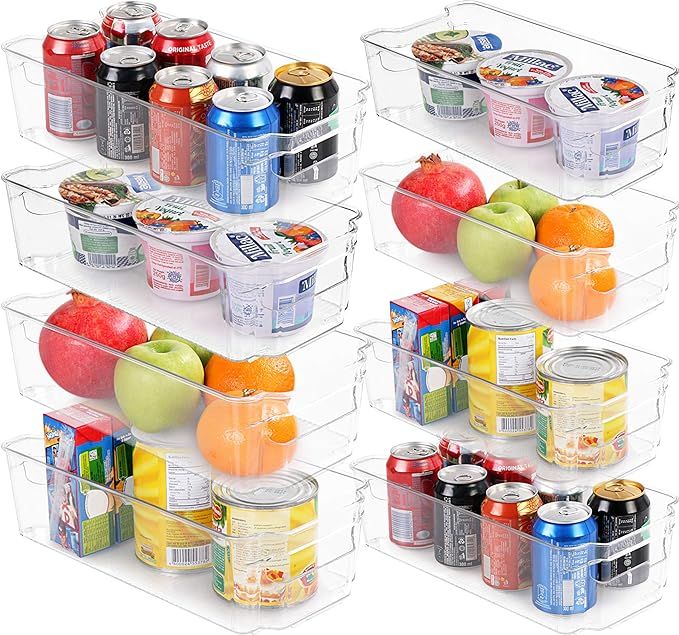 Set of 8 Pantry Organizers-Includes 8 Organizers (4 Large & 4 Small Drawers)-Organizers for Freez... | Amazon (US)