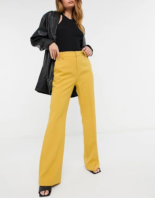 Forever U tailored pants set in mustard | ASOS (Global)