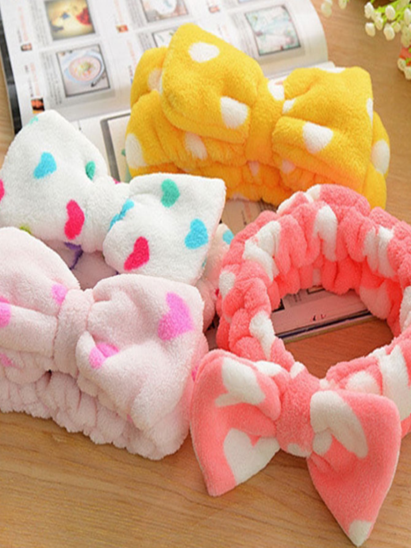 1pc Random Pattern Bow Bath Headband | SHEIN