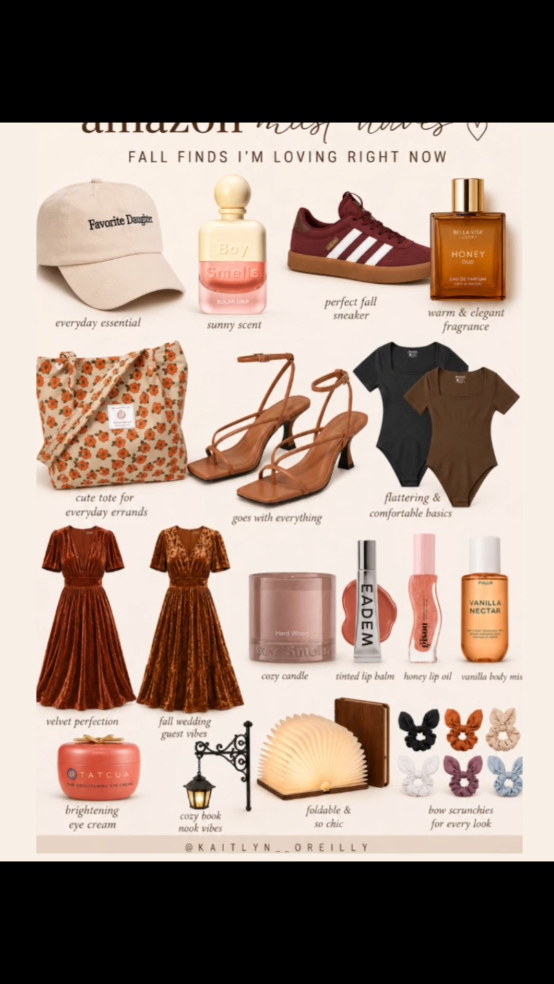 Amazon Fall Must-Haves I’m Loving Right Now 🤎

If you’re already shopping for fall, these are some of my favorite Amazon finds! From cozy velvet dresses and comfortable basics to warm fragrances, everyday accessories, beauty favorites, and home décor, these picks make getting ready for the season so easy. Everything is linked in my LTK! 🤍

✨ Save this pin for your next Amazon haul!

#AmazonFinds #AmazonMustHaves #AmazonFavorites #FallAmazonFinds #FallFashion #AmazonFashion #WeddingGuestDress #VelvetDress #AmazonStyle #AmazonHome #HomeDecor #BeautyFavorites #FallOutfits #LTKStyle #LTKFinds #LTKFashion #CozyHome #PinterestFinds #FallAesthetic #AmazonDeals #datenight #backtoschool
#LTKSaleAlert #LTKBeauty #LTKSaleAlert #LTKselfcare #LTKmomlife #LTKU #LTKHome #LTKTravel