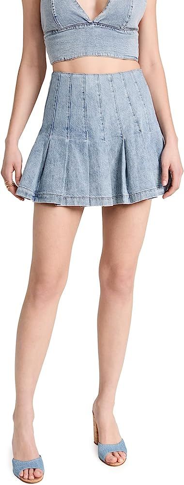 Alice + Olivia Women's Carter Denim Skirt | Amazon (US)