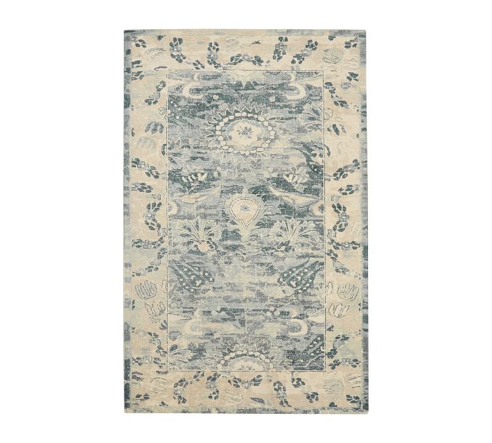 Jema Handwoven Printed Wool Rug | Pottery Barn (US)