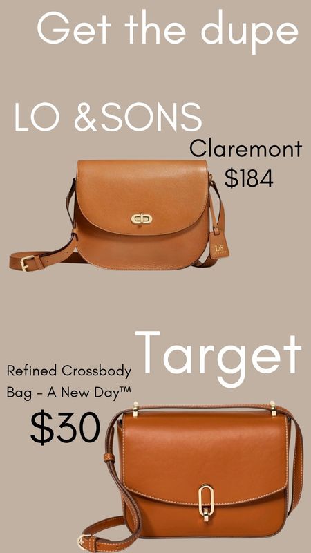 Get the dupe! Target bag over the Claremont from LO & SONS. #LTKFestival

#LTKfindsunder100#LTKitbag

