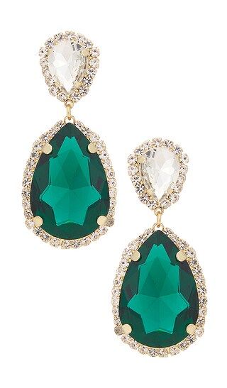 Teardrop Earrings in Emerald | Revolve Clothing (Global)