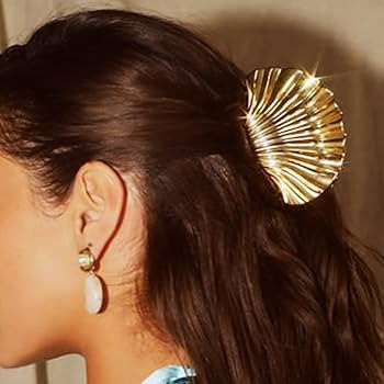 CAKURE Seashell Hair Clip Gold Starfish Hair Claw Clips Beach Claw Clips Hair Accessories for Wom... | Amazon (US)