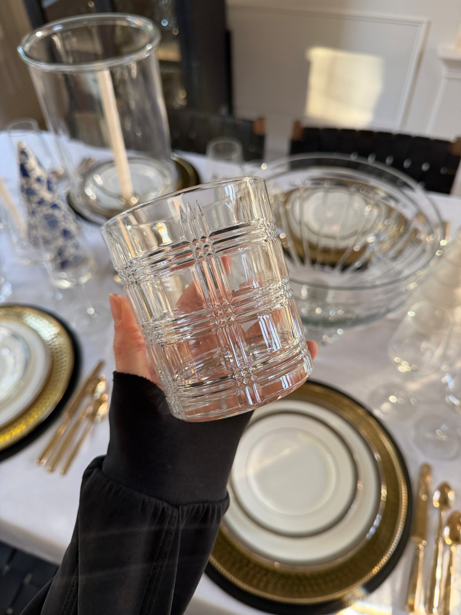 Ralph Lauren inspired crystal plaid glasses 🥃 #christmas #ralphlauren 

#LTKHome #LTKHoliday #LTKFindsUnder50