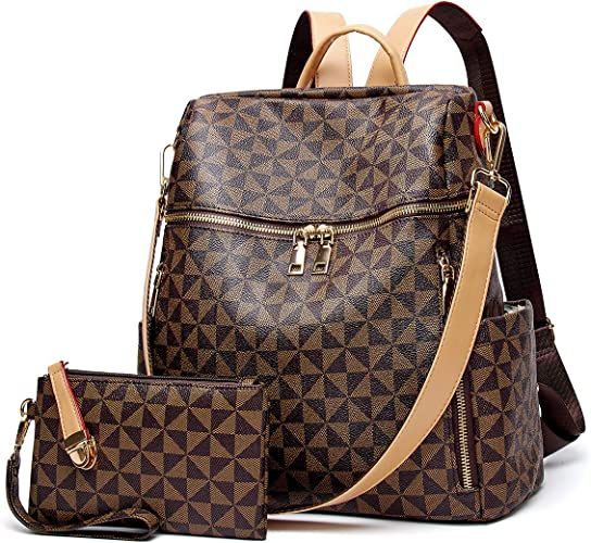 Backpacks for Women Fashion PU Leather Bag Multipurpose Design Convertible Satchel Bag Travel Bac... | Amazon (US)