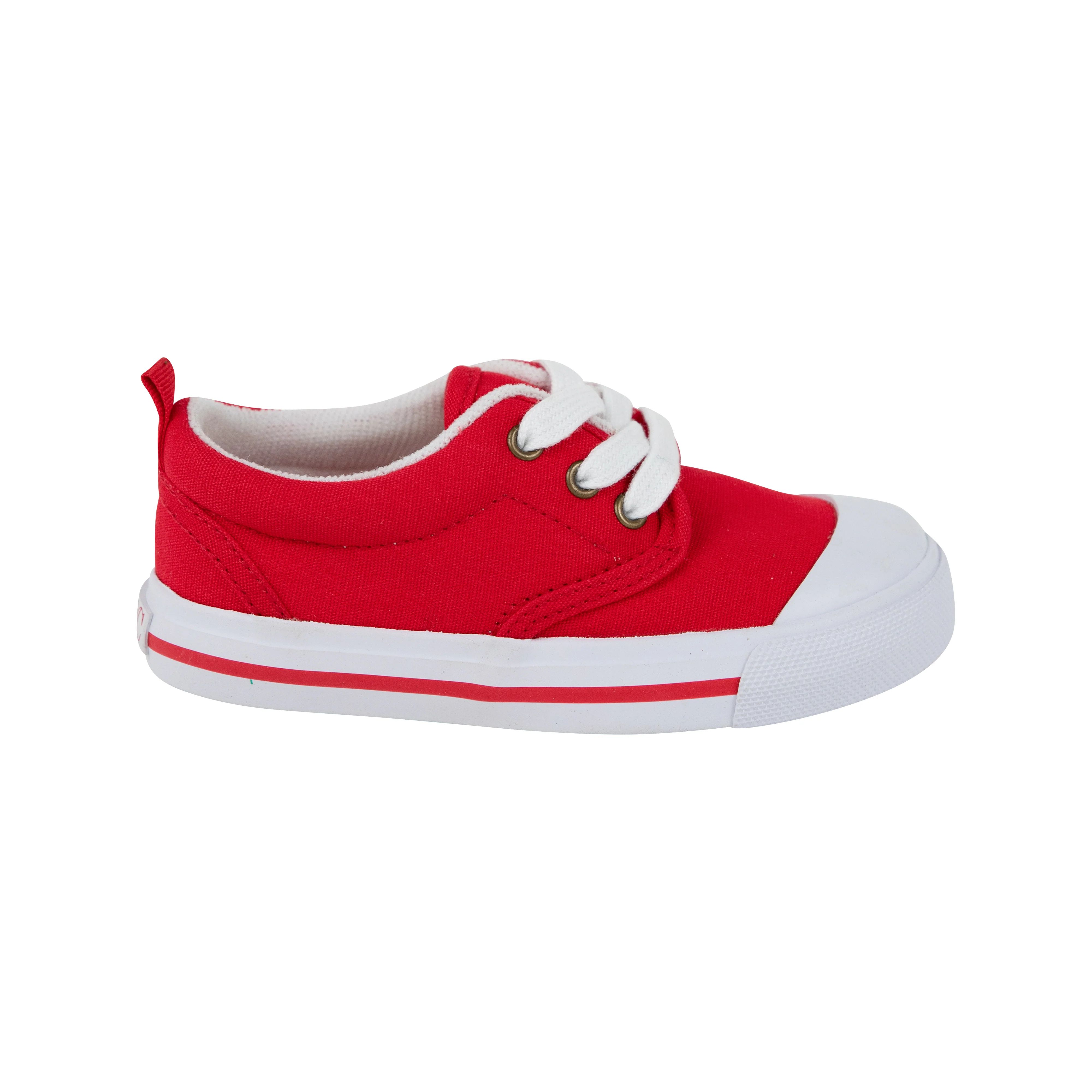 Prep Step Sneakers - Richmond Red with Richmond Red Stripe | The Beaufort Bonnet Company