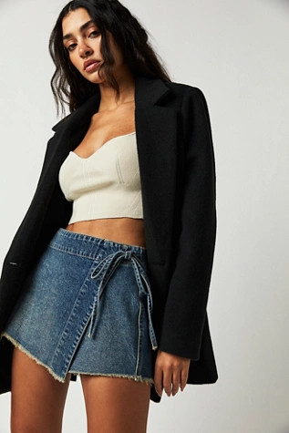 We The Free Emmy Denim Skort | Free People (Global - UK&FR Excluded)