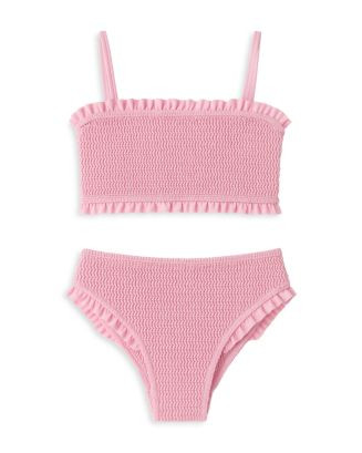 Girls' Crinkled Ruffled Bandeau Two Piece Swimsuit - Big Kid | Bloomingdale's (AU)