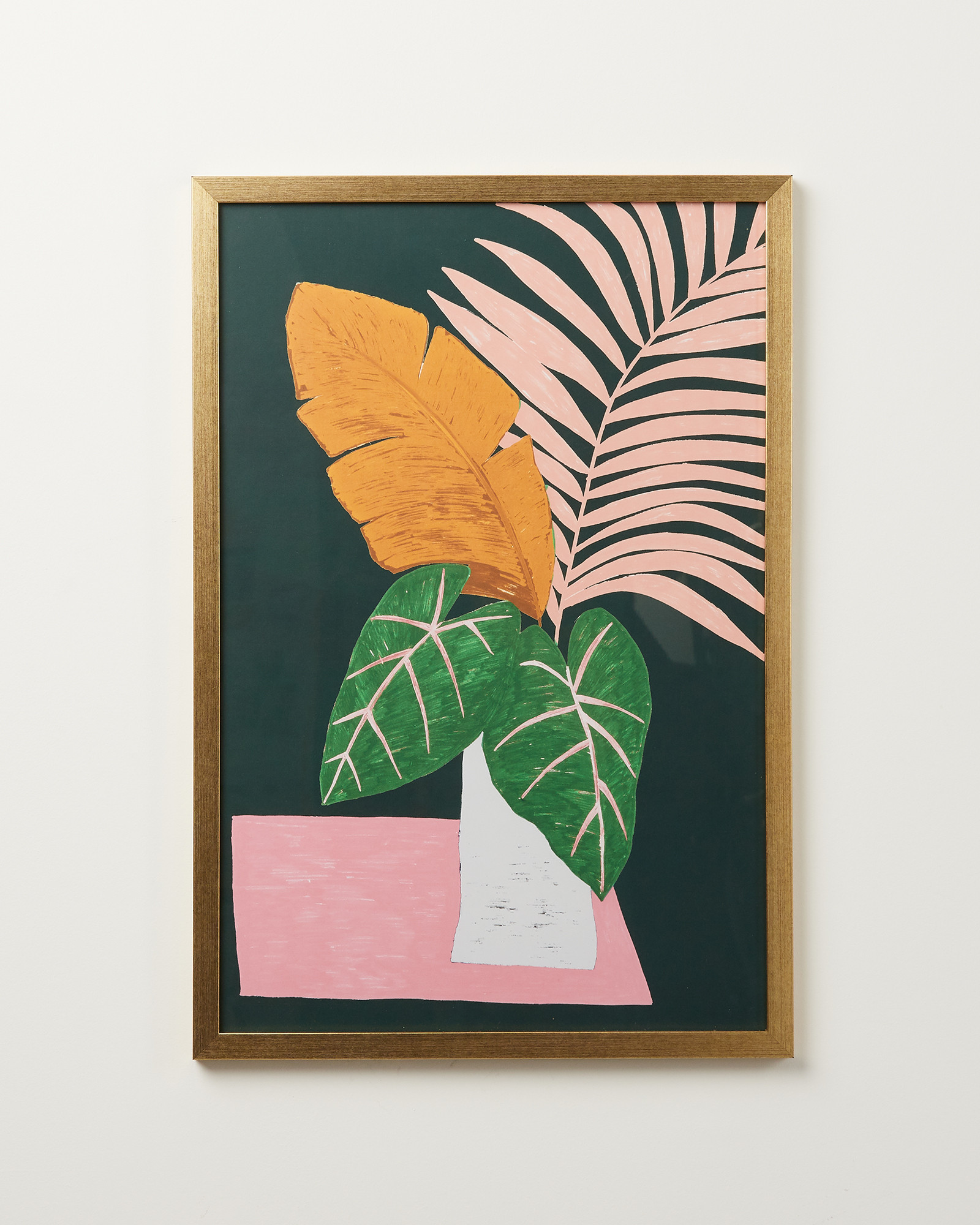 Iro Leaf Framed Wall Art | Oliver Bonas | Oliver Bonas (Global)