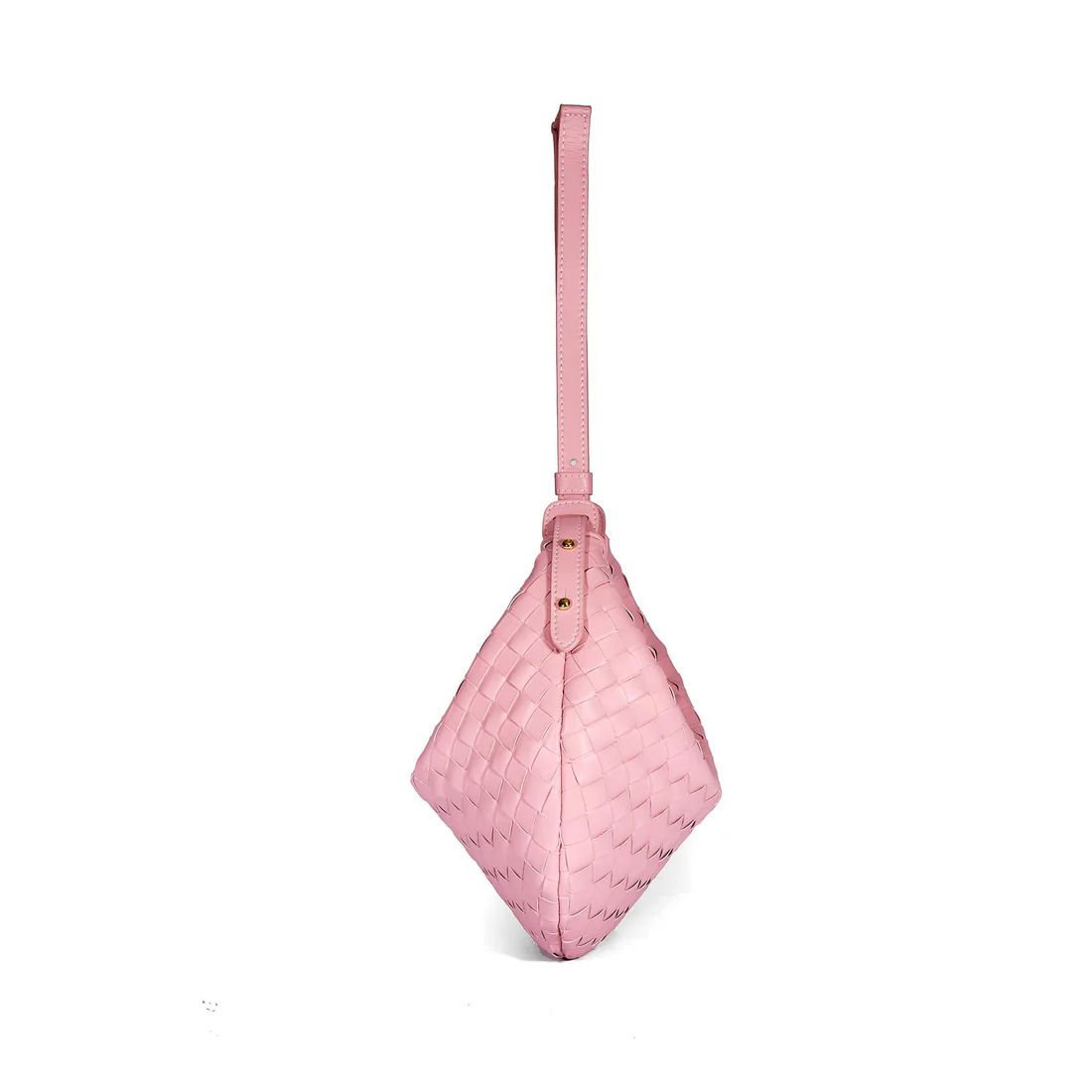 Joy Top Handle Shoulder Bag - Pink Braided | SINBONO INC.