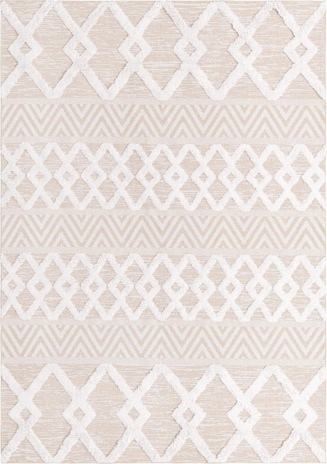 Rugs.com Sabrina Soto Casa Collection Rug – 6' x 9' Beige High Rug Perfect for Bedrooms, Dining... | Amazon (US)