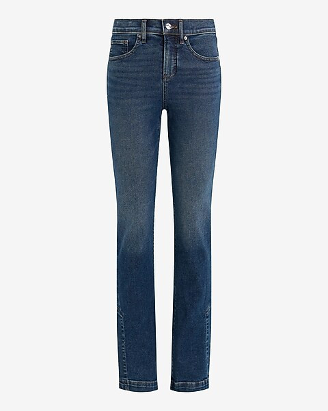 Mid Rise Medium Wash Skyscraper Jeans | Express