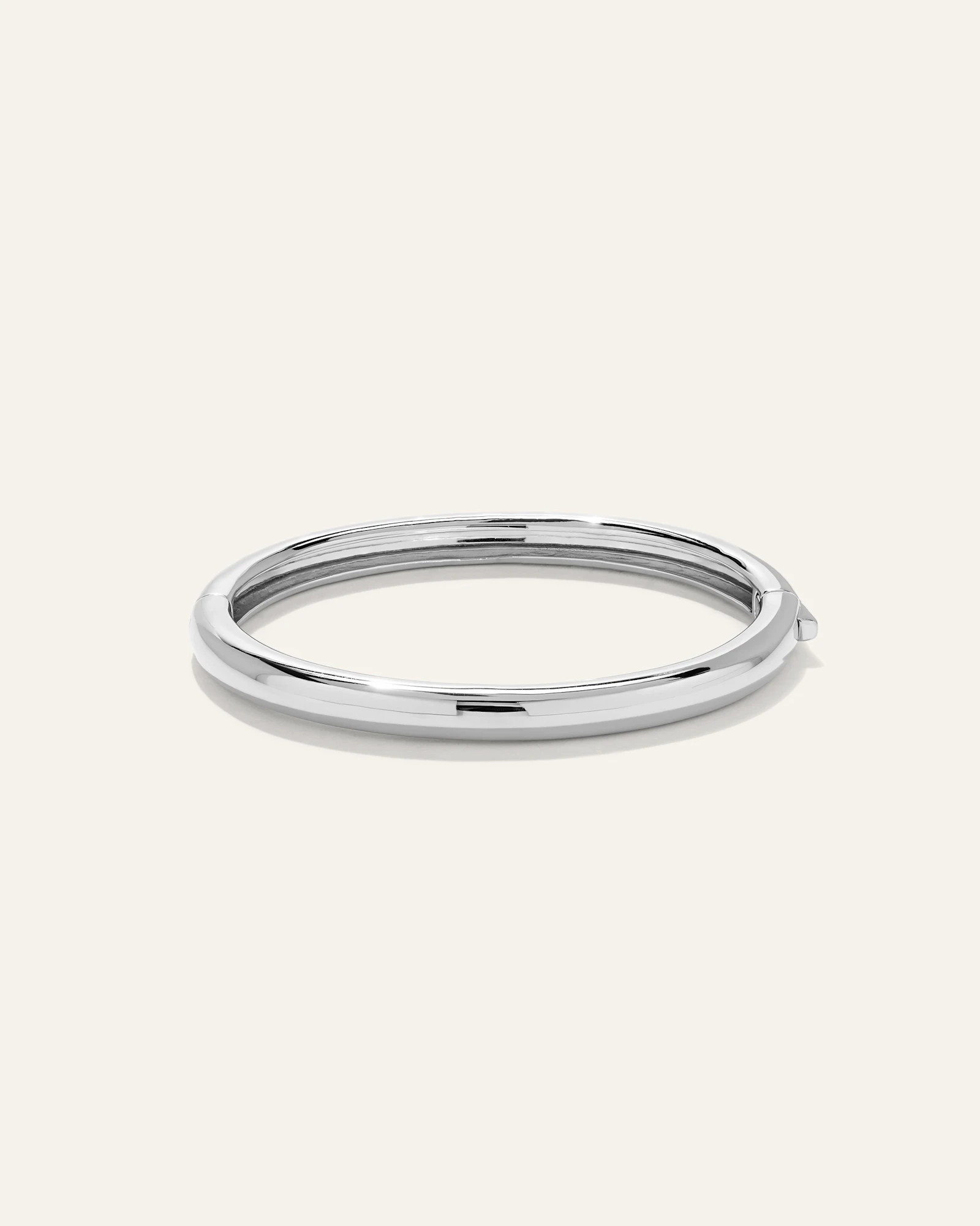 Quince | Women's Dome Bangle in Silver, Size Large, Gold Vermeil | Quince